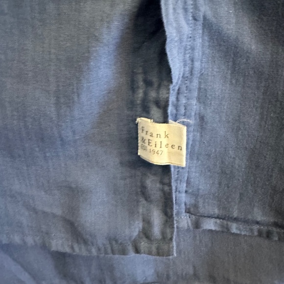 Frank & Eileen Top Size S Collared Lightweight Cotton Buttons Chest Pocket FLAW - Picture 11 of 16